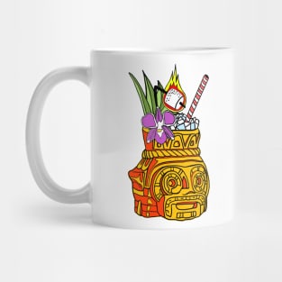 Flaming Tiki Drink Mug